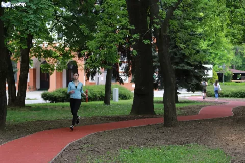 a Népkert és a futókör, fotó: Juhász Ákos, Minap