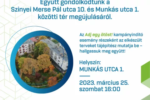 Kék közösségi tervezés 2.0 flyer